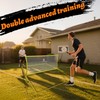 Qryovsa 2-in-1 Portable Pickleball Trainer: Rebounder & 6FT Mini Net