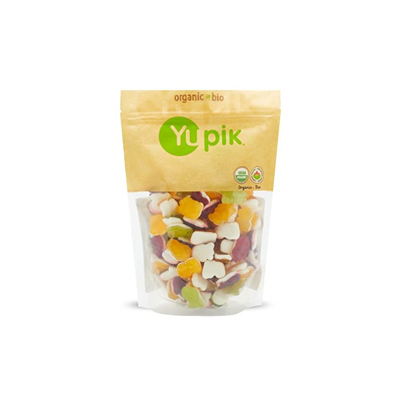 Yupik Organic Fruity Jungle Mix, 16 oz, Gummy Candy, GMO-Free,