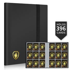 Fabmaker Card Binder 9 Pocket, 396 Pockets Trading Card Binder Case, Black