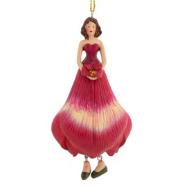 ROSEMARIE SCHULZ Heidelberg Flower Girl Amaryllis Decorative Flower Garden Figure for Indoor Hanging Flower Fairy Figure