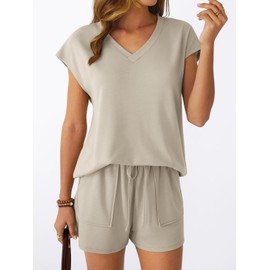 AUTOMET 2 Two Piece Set Womens Matching Summer Spring 2025 Lounge Loungewear Travel Sets Beach Vacation Rompers Sweatsuit Sweat Suit Airport Outfits Clothes Clothing Resort Wear