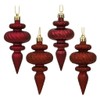 Vickerman 4" Burgundy Finial 4 Finish Asst 8/Bx
