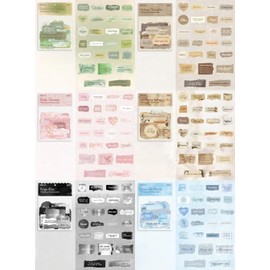 150 Pack Watercolour Word Scrapbook Stickers Kit Vintage Quote Waterproof Stickers Set for Junk Journal Journaling Water Bottles Phone Laptop Decals Pack for Teens Girls Kids Adult ﻿