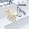 Volumoon Soap Dish with Drain, Leaf Shape Soap Dish, Self-Draining