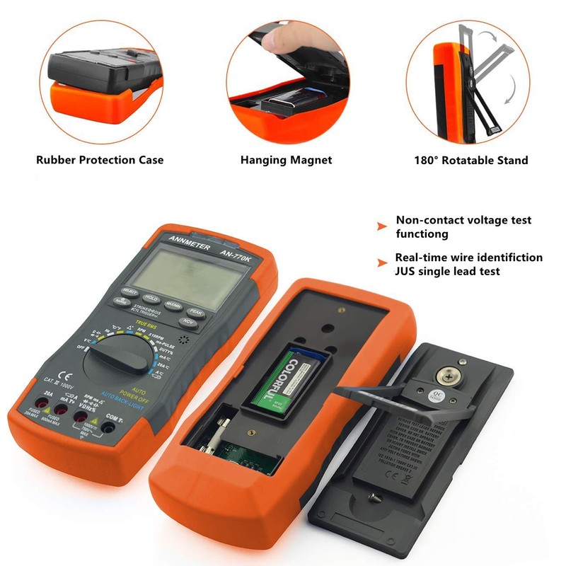 Automotive Multimeter Engine Analyzer, AIOMEST Digital DMM Meter AI-770K to