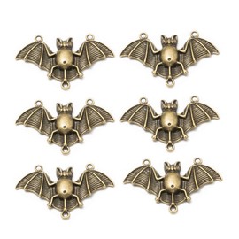 10pcs Antique Bronze Plated Bat Charms Pendants for DIY Bracelets Necklace, Jewelry Findings Making Accessaries(Z70)