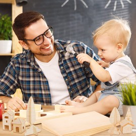 Balsa Wood Panels, Pack of 10 Balsa Wood Thin Craft Wood Panels, 300 x 200 x 1.5 mm, Blank, Basswood Unfinished Plywood Plate for Crafts for Plane, Ship, DIY Model, Painting and Crafts