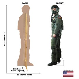 Cardboard People Fighter Jet Pilot Life Size Cardboard Cutout Standup