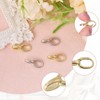 CHGCRAFT 4Pcs 2 Colors Brass Clasps Platinum Golden Charm Holder