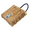 GURU SHOP Indian Wall Hook Ornament - Flower, Brown, Wood,