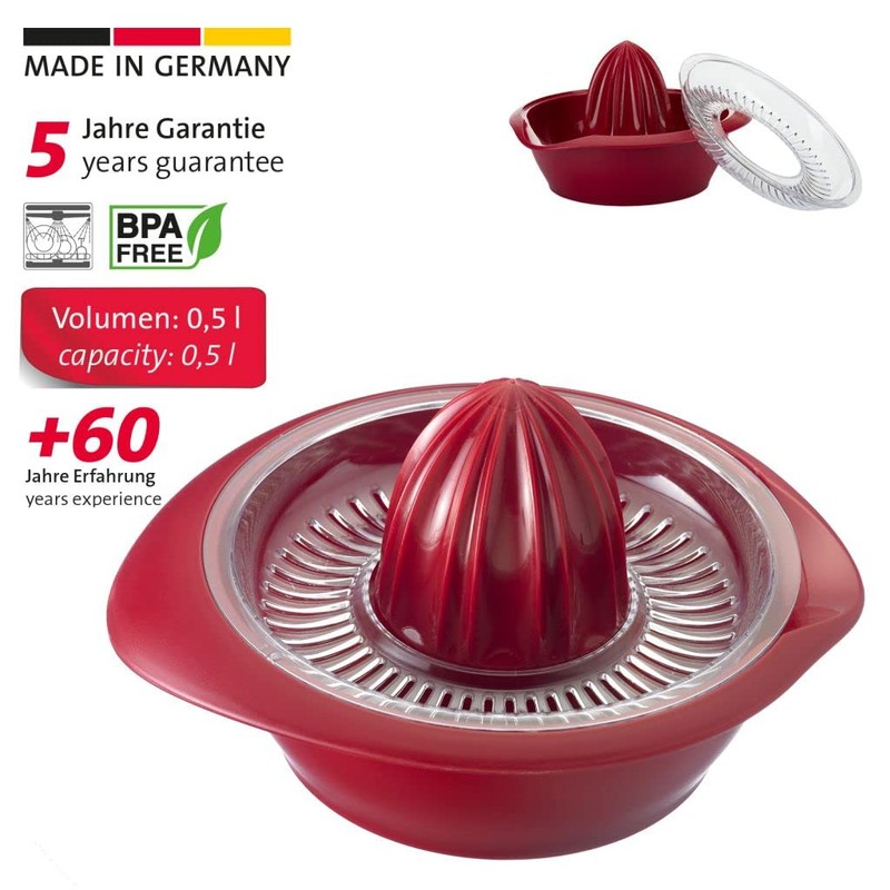 Westmark 2 x Lemon Citrus Juicers with Container, Diameter: 18.7