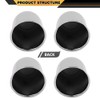 CNNELL 4Pcs Chrome Wheel Center Caps Fit 3 1/4", 3.25"