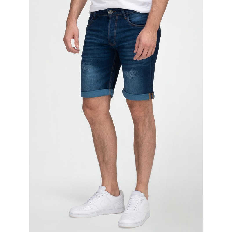 Rock Creek Men's Stretch Jeans Shorts H-415, darkblue, 40