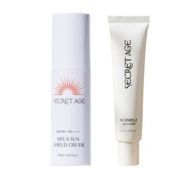 Secret Age Mela Sun Cream 50ml x 1 + Eye Cream 30ml x 1 / 시크릿에이지 멜라 선크림 50ml 1개 + 아이크림30ml 1개