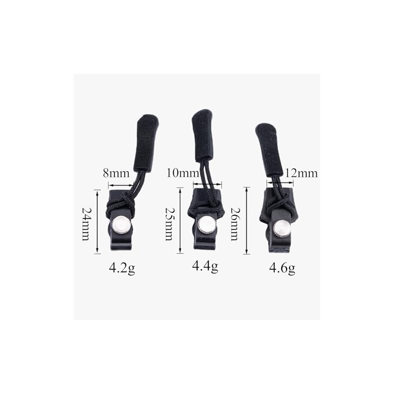 30Pcs Zipper Puller Replacement, Zipper Repair Kit, Removable Zipper Repair