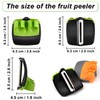 Pack of 4 Kitchen Vegetable Peelers, Palm Peeler, Universal Peeler,