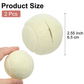 sourcing map 2 Pcs Precut Walkers Tennis Balls, Universal Precut Glide Ball Walkers Accessories Glides for Furniture Legs and Floor Protection, Dark White