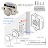 MTSmart RV Cabinet Locks, ABS Push Button Cabinet Latch for
