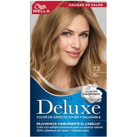 Wella Deluxe Tinte Permanente 7.3 Rubio Dorado, 207 g