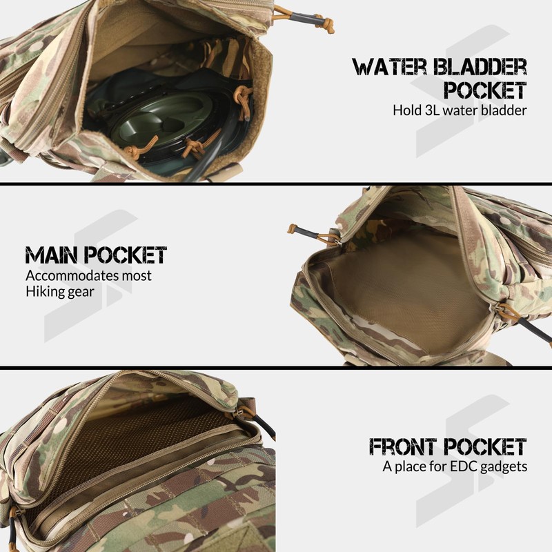 Hydration Bag Tactical Military 3L Hydration Water Reservoir Bag for