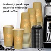 12 oz Disposable Coffee Cups with Lids 25 Pack,To Go