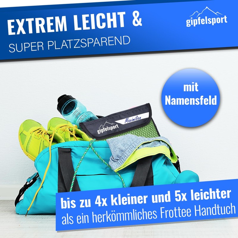 gipfelsport Microfibre Towel, Microfibre Towel Set, Beach Towel, Bath Towel,