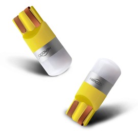 HERCOO Dually Bed - Luces de posición lateral para guardabarros, lámpara de correr T10 1-3030-SMD ámbar bombillas LED compatibles con Ford F150 F250 F350 F450 F550, paquete de 2