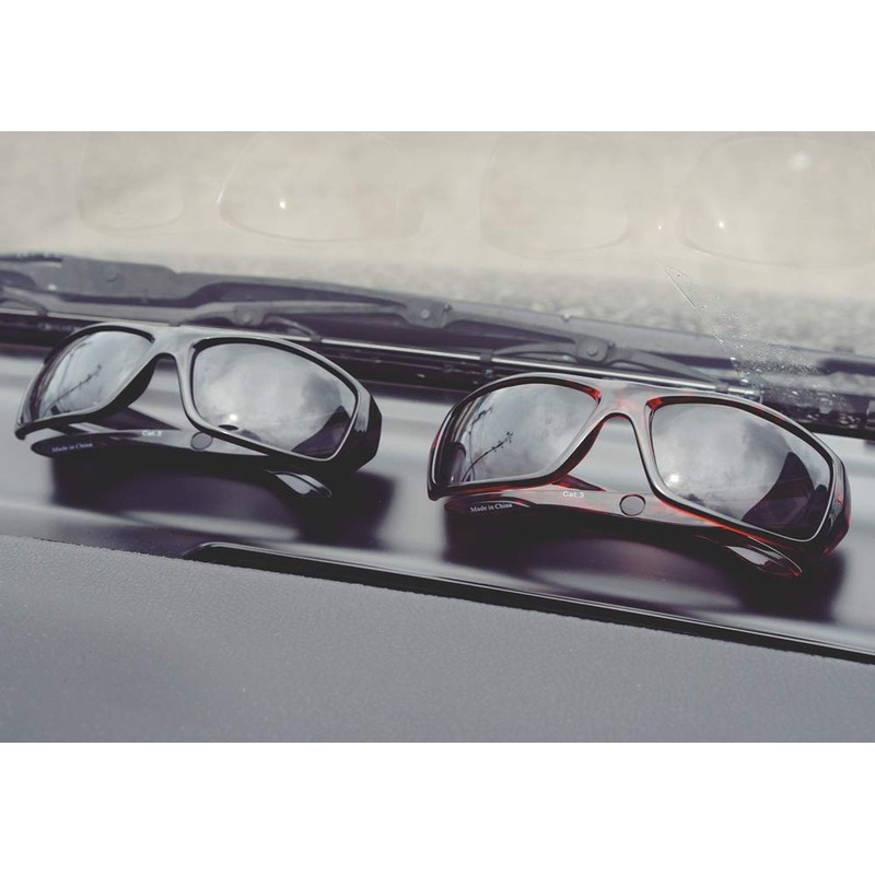 Polaryte Uni Adult Polarized Goggles Sunglasses Black Frame Black Lens