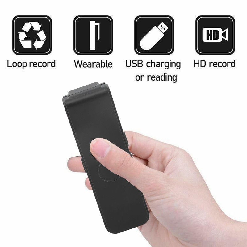 Mini Body Camera Multifunction 1080P HD Infrared Night Vision Back