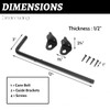 12" Heavy Duty Cane Bolt Gate Drop Rod Hardware Ground