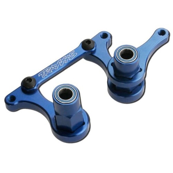 Traxxas 3743A Anodized Blue Aluminum Steering Bell cranks, Rustler, Stampede, Slash, and Bandit, 308-Pack