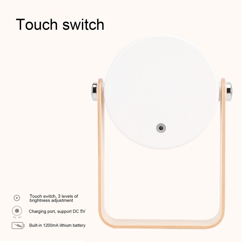 Bedside Lamp 360 Degrees Rotatable Folding Desk Reading Lamp Outdoor