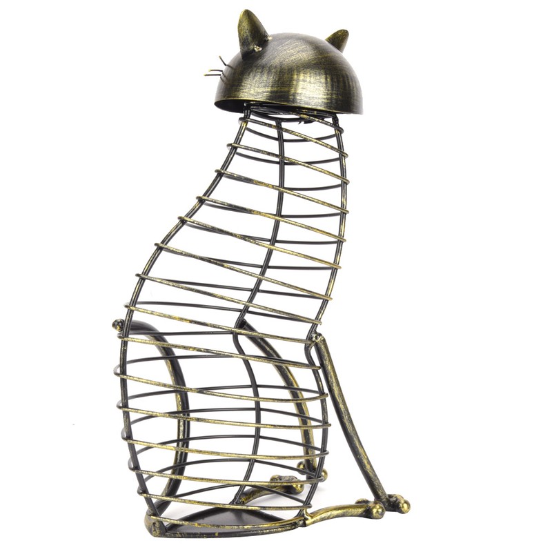 Fashionable Cat Shaped Red Wine Cork Container Bottle Stopper Storage