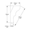 Orac Decor CX111 | Duropolymer High Impact Polystyrene Crown Moulding