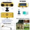 Solar Outdoor Motion Sensor Alarm - Dog Barking&Gunshot Sound Alarm,
