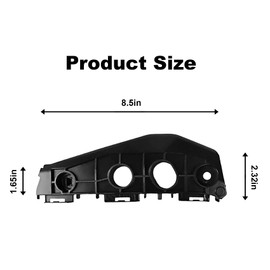Pack of 2 Front Left Driver and Right Passenger Side Bumper Support Bracket for 2011-2013 for Toyota for Corolla 52115-02170 Replaces