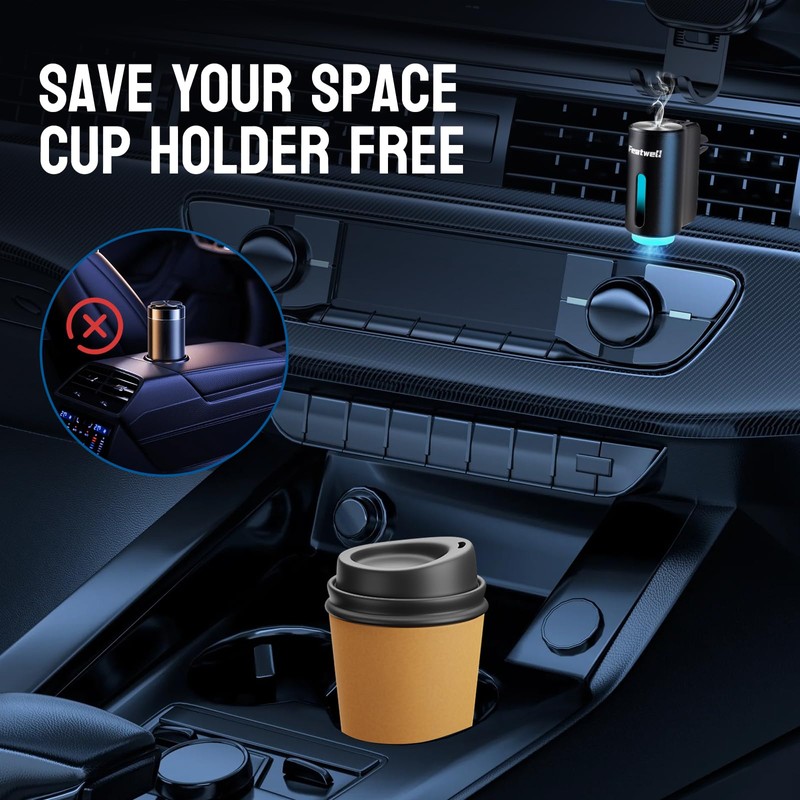 Featwell Car Air Freshener, Three Adjustable Modes Intelligent Car Aroma