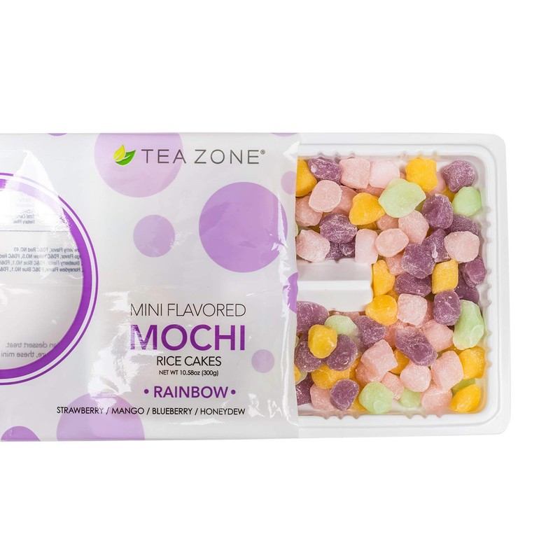 Tea Zone 10.6 oz Rainbow Mini Mochi, 25 Count