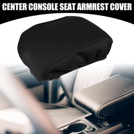 X AUTOHAUX Center Console Seat Armrest Cover - Car Inner Seat Armrest Lid Storage Covers Trim - for Ford Explorer 2020-2022 Neoprene Fabric Black - 1 Pc