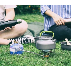 Tiardey Mini Folding Camping Stove Burner,Strong Firepower with Piezo Ignition,Stove for Outdoor Hiking Cooking