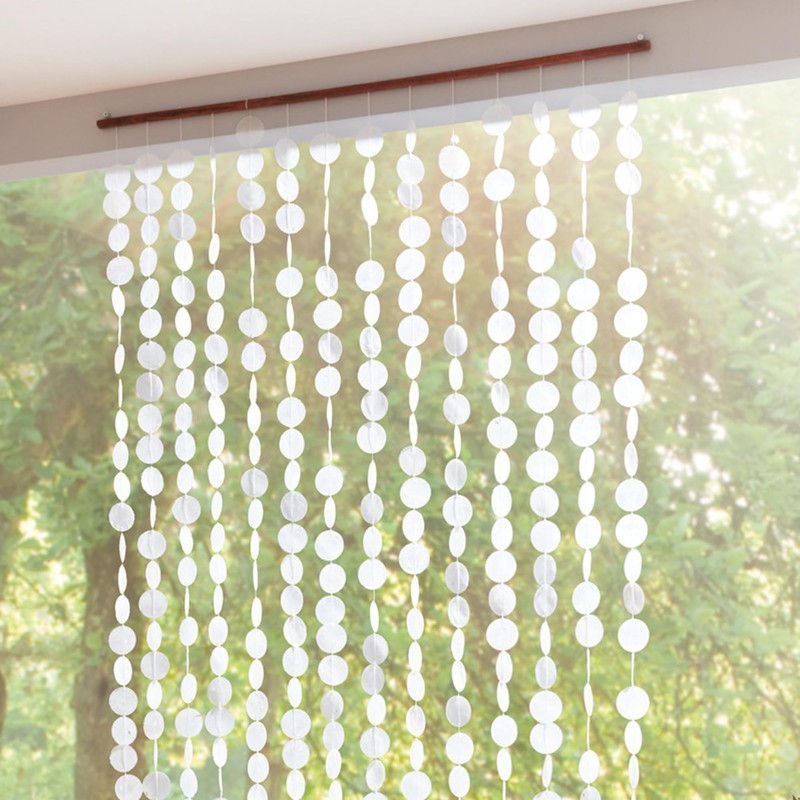FRANK FLECHTWAREN Capiz Maritime Flair Door Curtain 180 x 90