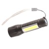 4Pcs Retractable Flashlight COB LED Zoom Flashlight Rechargeable Strong Light