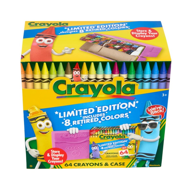 Crayola Crayon Box (64 Count), With Limited Edition Colors &
