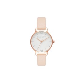 Olivia Burton Analogue Quartz Watch for Women with Blush Leather Strap - OB16MDW21