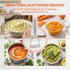 Starfa lab Potato Mashers Food Grade Stainless Steel,Dishwasher Safe