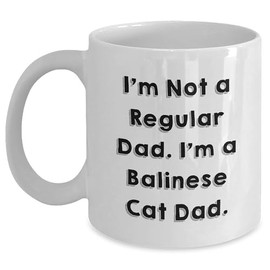 Balinese Cat Dad Funny Mugs Gifts from Men to Friends for Christmas