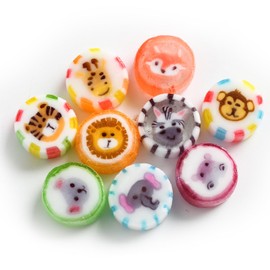 Animal Candy - Hard Candy Bulk 1 lb Bag of Individually Wrapped Small Candy (approx. 113 pcs) Hard Candies Assortment - Great for Office Candy - Safari Party Favors - Cute Birthday Candy for Party Bags - Jungle Animal Baby Shower - Yummy Candy for Kids a