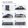 ATORPOK Folding Camping Cot for Adults with Padded Mattress and