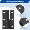 sourcing map 6 Pcs Lift Off Hinge, 2.5" Detachable Lift