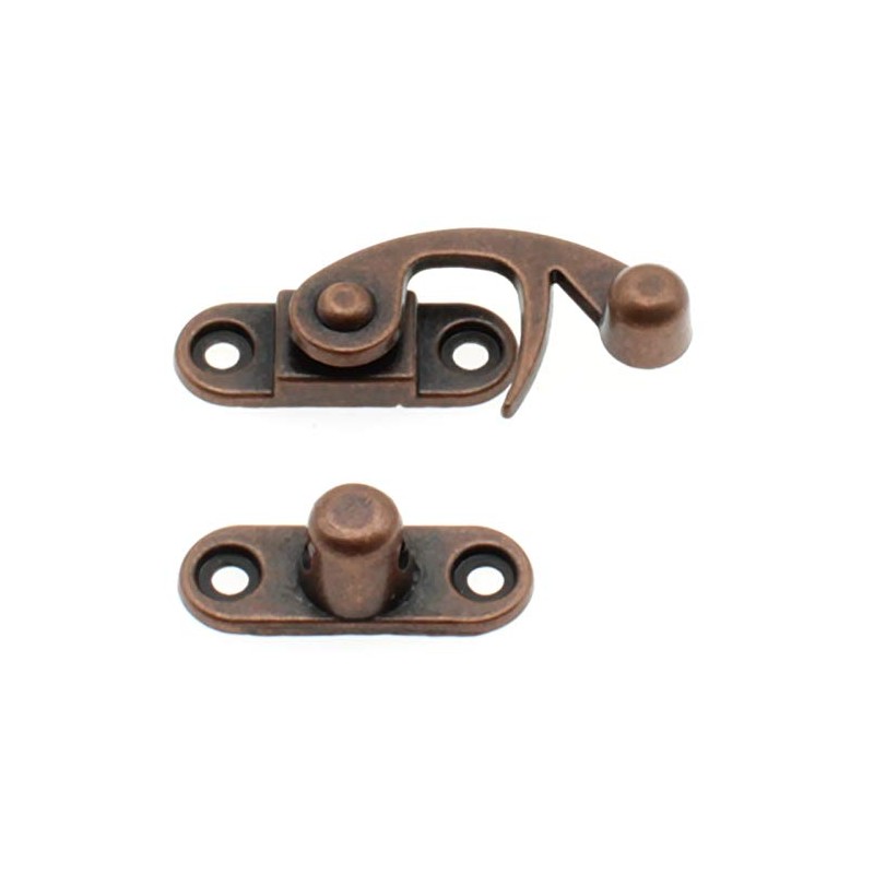 Antique Vintage Lock Clasp Right Latch Hook Hasp,LBTODH 4 Pack